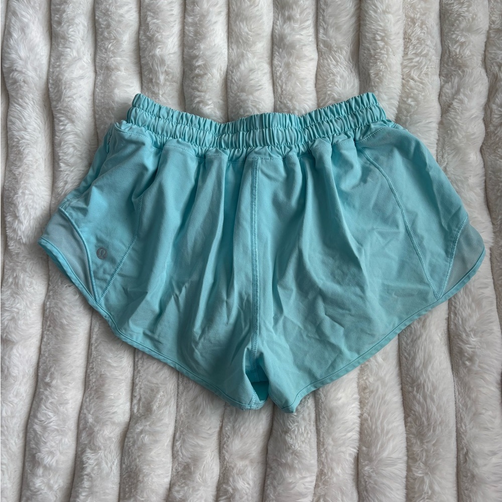 lululemon athletica Light Aqua sky blue hotty hot Shorts - Picture 2 of 2